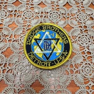 Vintage Dodge Brothers Automotive Uniform Detroit Michigan USA Patch